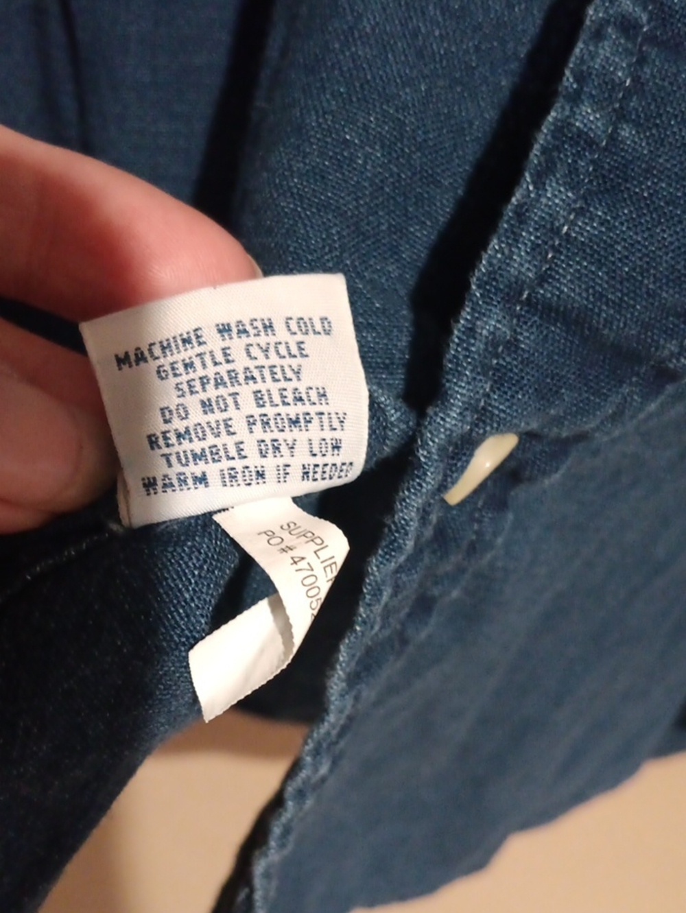 Ralph Lauren Mens Indigo Oxford 100% Cotton - Picture 7 of 8